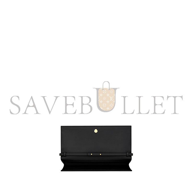 YSL KATE CLUTCH IN GRAIN DE POUDRE LEATHER 851921AAGBE1000 (28*12*4cm)